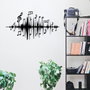 Wallity Lal Escultura de Pared de Metal Negra